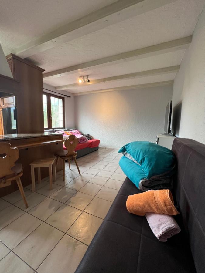 Tiny Apartment With Amazing View, Garden & Terras Schattdorf Exterior foto
